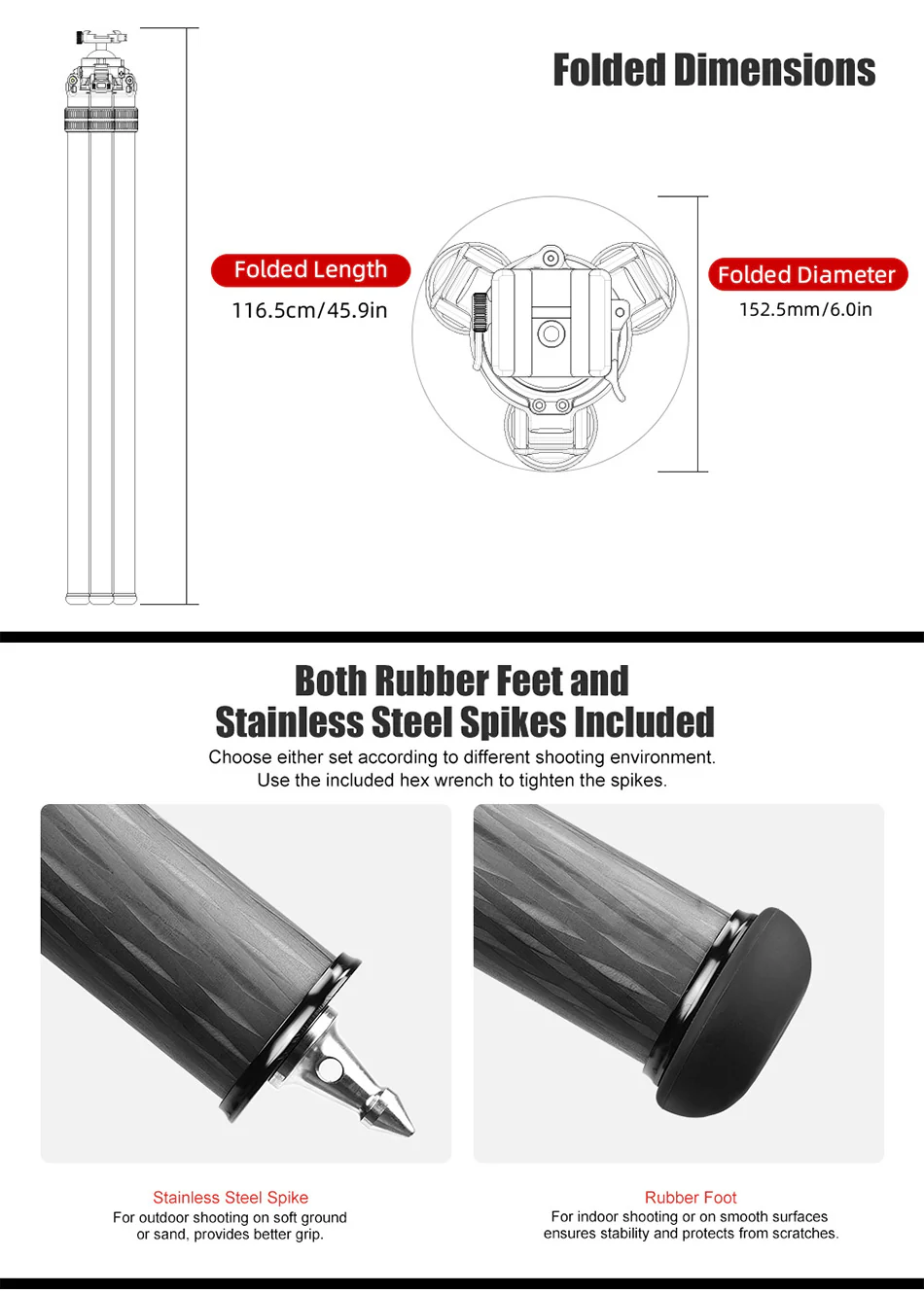 Sunwayfoto T4020CSLI Tripod - Inverted Leg Competition Tripods