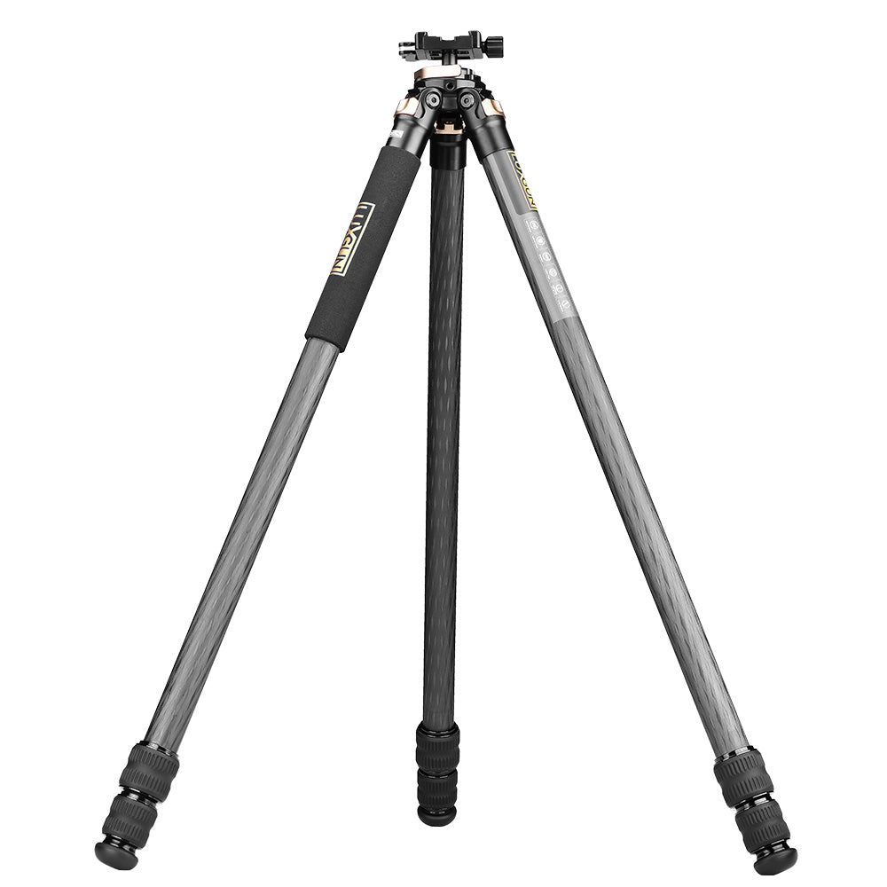 LuxGun HUNT Tripod Kit - 65" Carbon Fiber Tripod