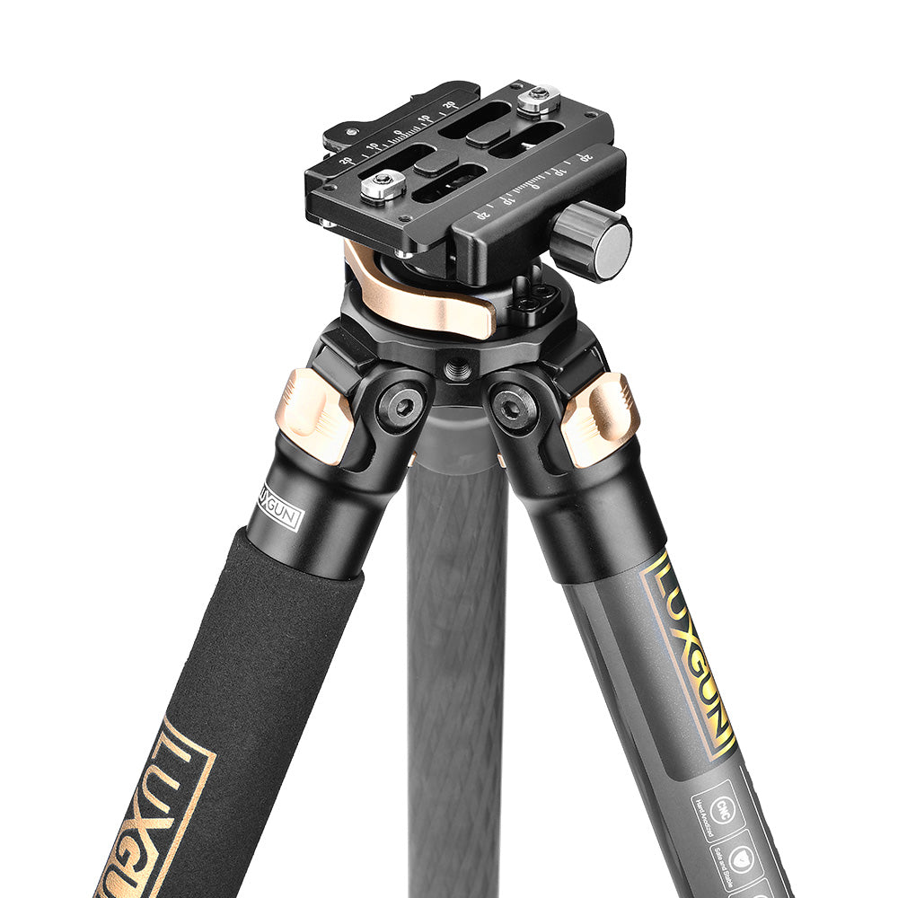 LuxGun HUNT Tripod Kit - 65" Carbon Fiber Tripod