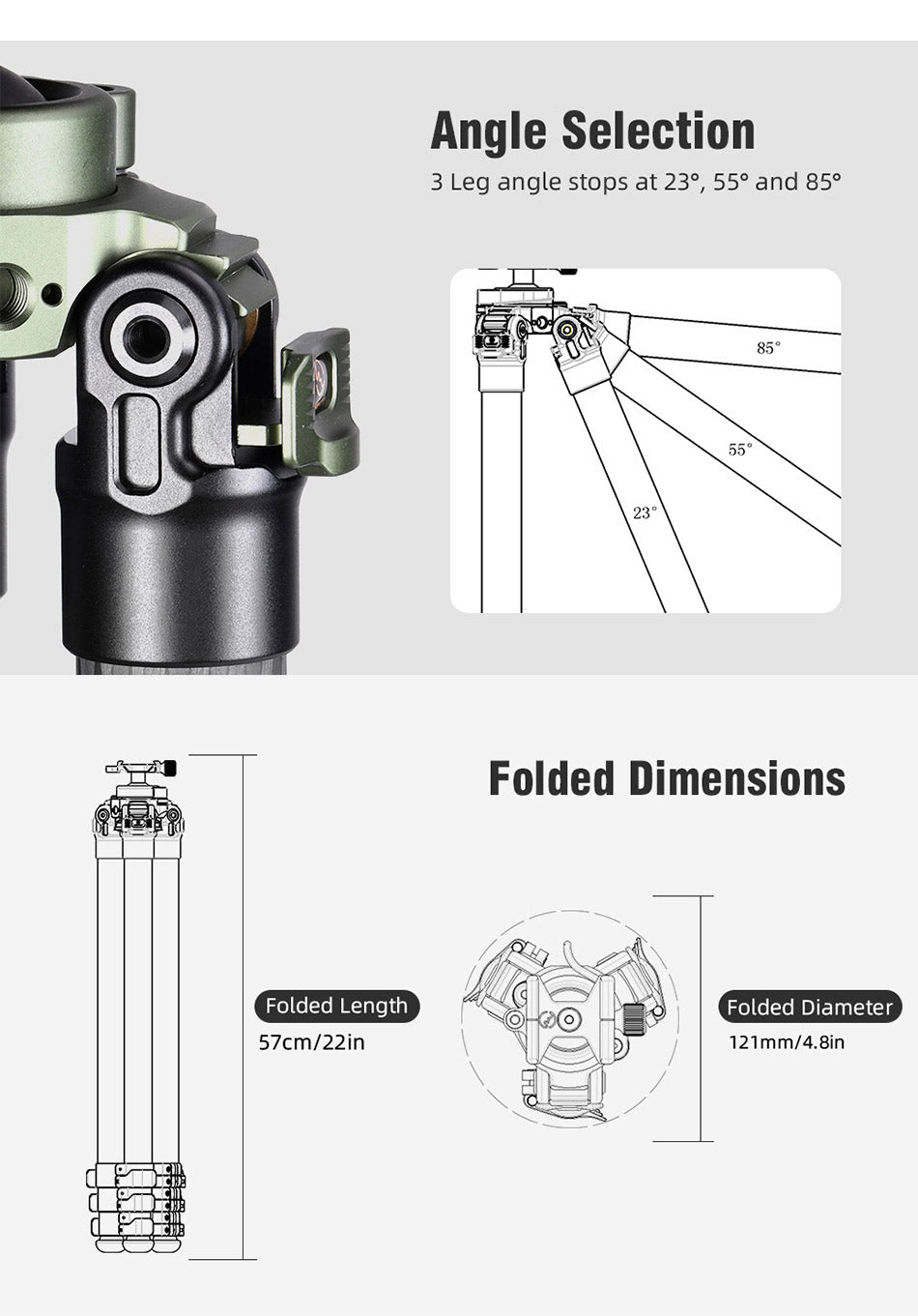 Sunwayfoto TL3240CS Carbon Fiber Tripod