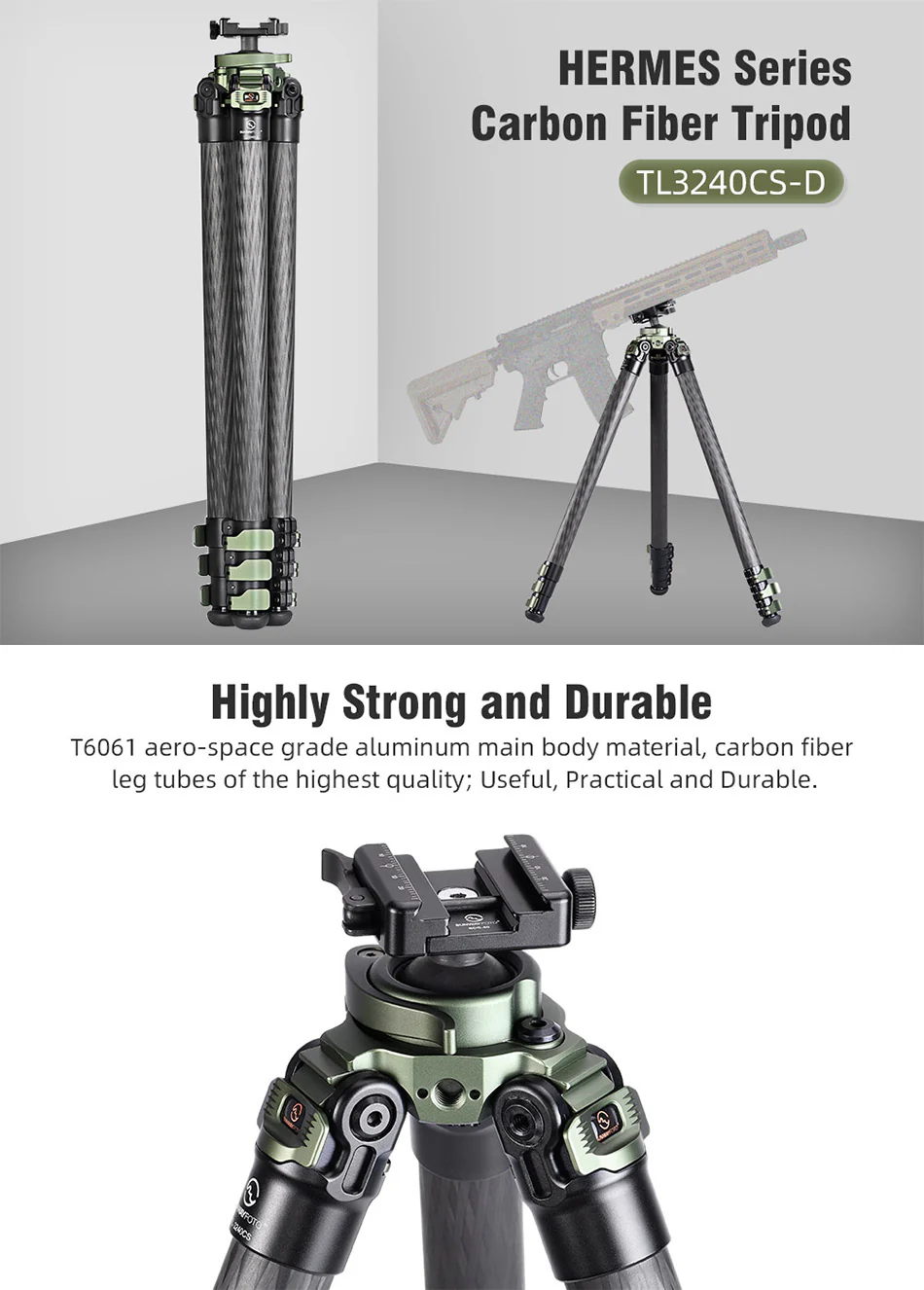 Sunwayfoto TL3240CS Carbon Fiber Tripod