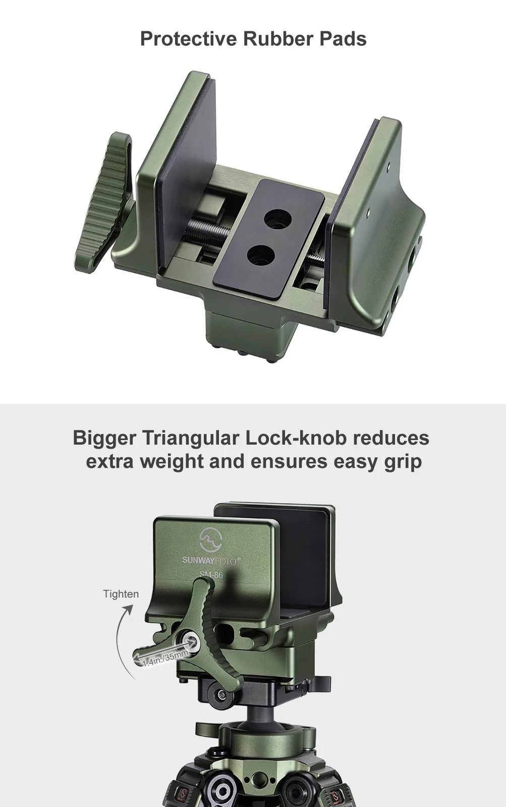 Sunwayfoto SM-86 Saddle Mount - Rifle Rest